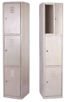 Three-Door Locker