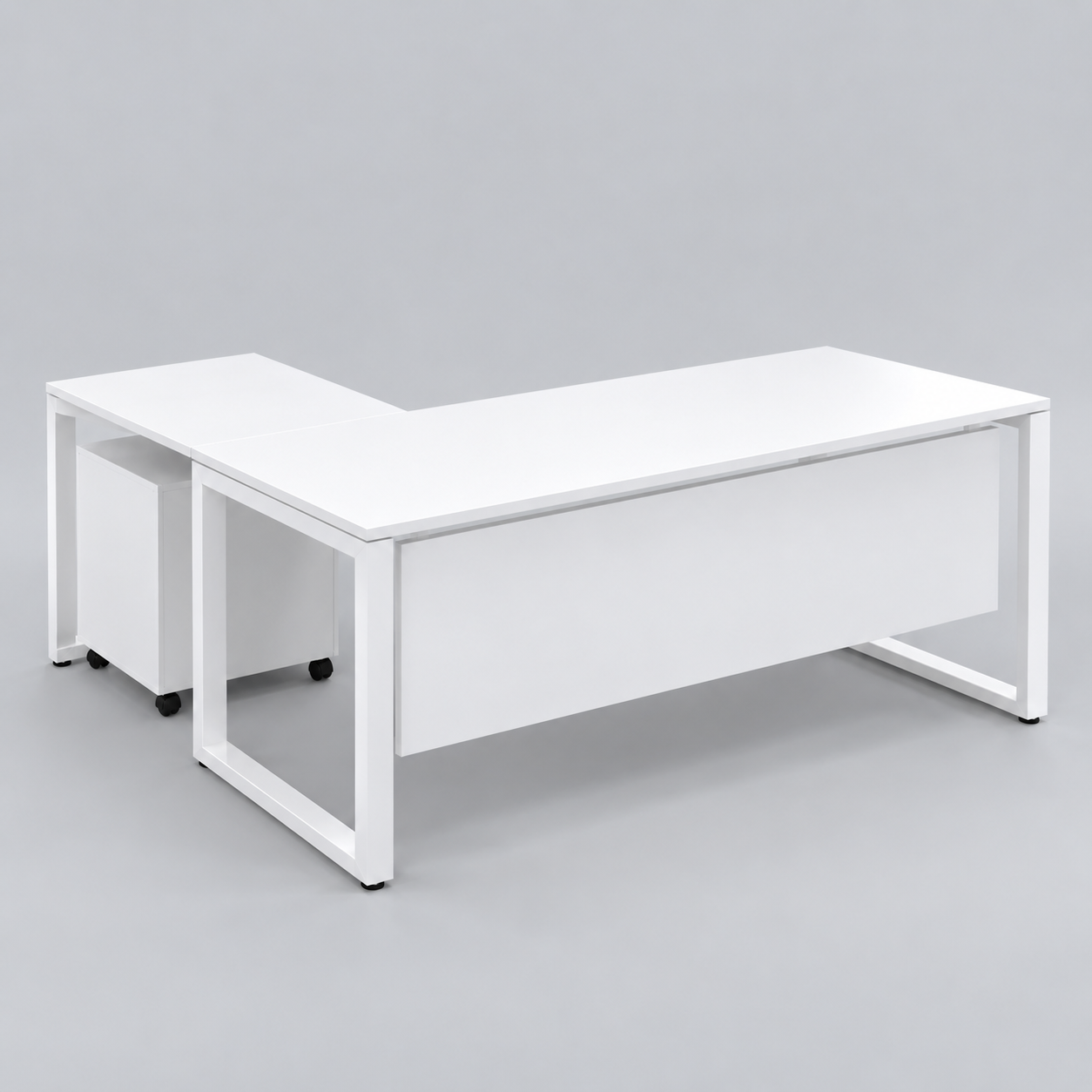 Elevate Series L-Shape Single Workstation